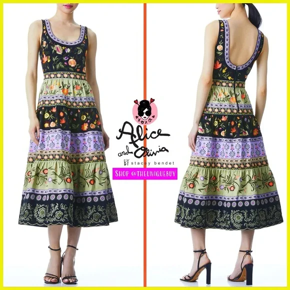 Alice Olivia Dresses Alice Olivia Beautiful Arya Tiered
